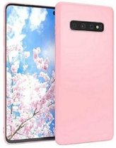 Samsung S10 Siliconen Hoesje Pastelkleur Roze