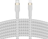 Belkin BOOST CHARGE™ Braided USB-C naar Apple iPhone Lightning - 3m - Wit