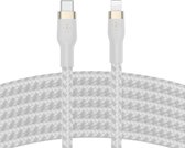 Bol.com Belkin BOOST CHARGE™ Braided USB-C naar Apple iPhone Lightning - 3m - Wit aanbieding