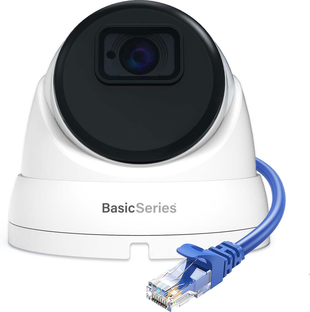 Securetech Basic - Bewakingscamera - 4MP 2K HD - bekabeld - voor binnen & buiten - haarscherp beeldkwaliteit - 20m nachtzicht - 64gb opslag