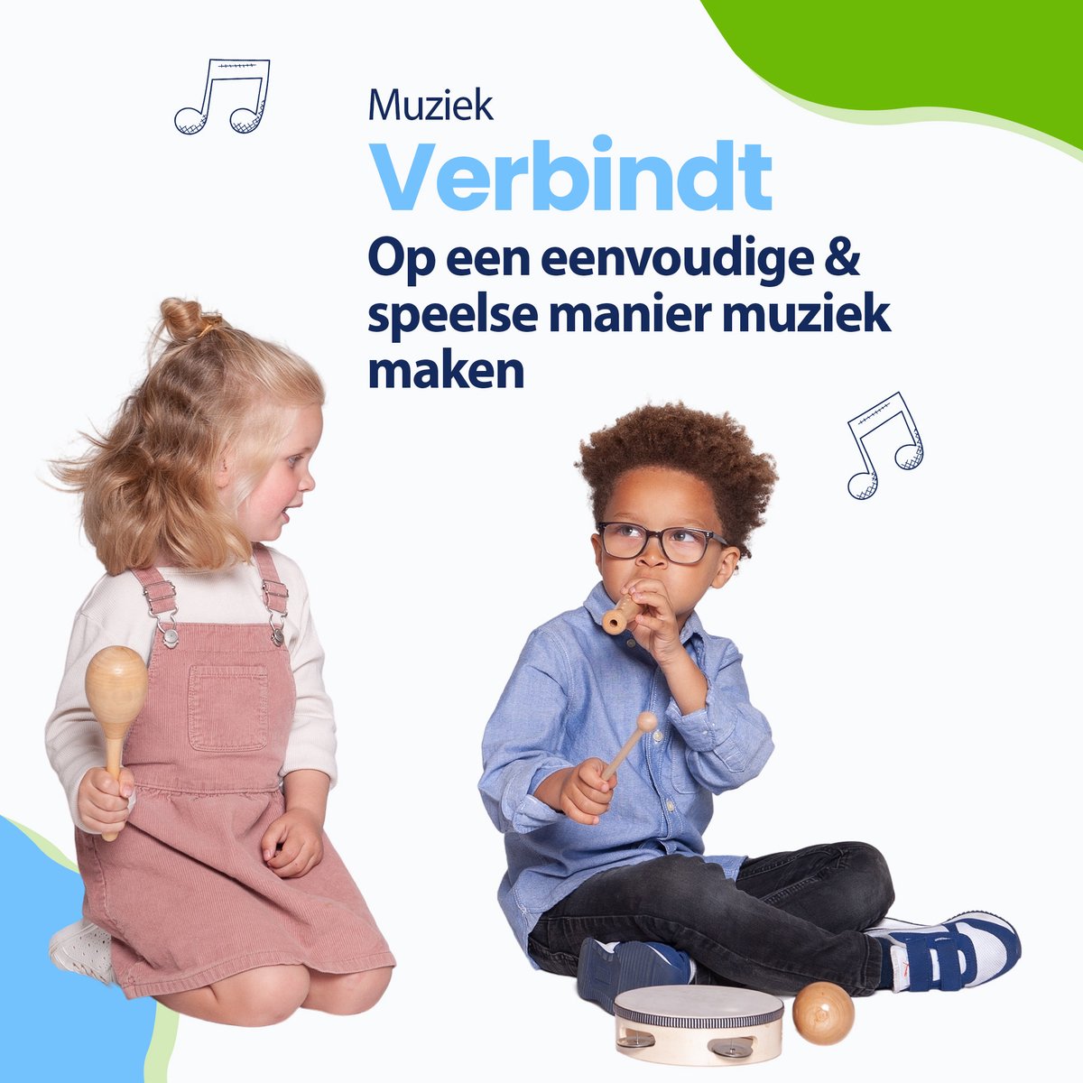 Kadoing 18-delige Muziekinstrumenten Set - Montessori Speelgoed voor Kinderen - Houten Muziekset — afbeelding 2