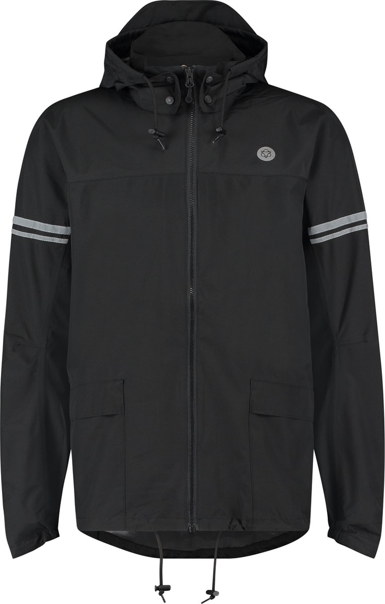 AGU Original Regenjas Essential – Dames & Heren Waterdicht & Ademend Zwart