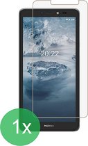 Geschikt Voor: Nokia C2 2nd Edition Screenprotector 1x - screen protector - glas - bescherm - beschermglas - ZT Accessoires