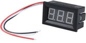 Voltmètre OTRONIC® 0-100V - Blauw, 0,56 pouce, 3 fils