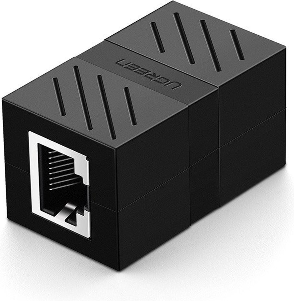 Ugreen - Netwerkconnector - Ethernet RJ45 Netwerkkabelconnector - 10 - Gbps - Zwart - (NW114 - 20390)