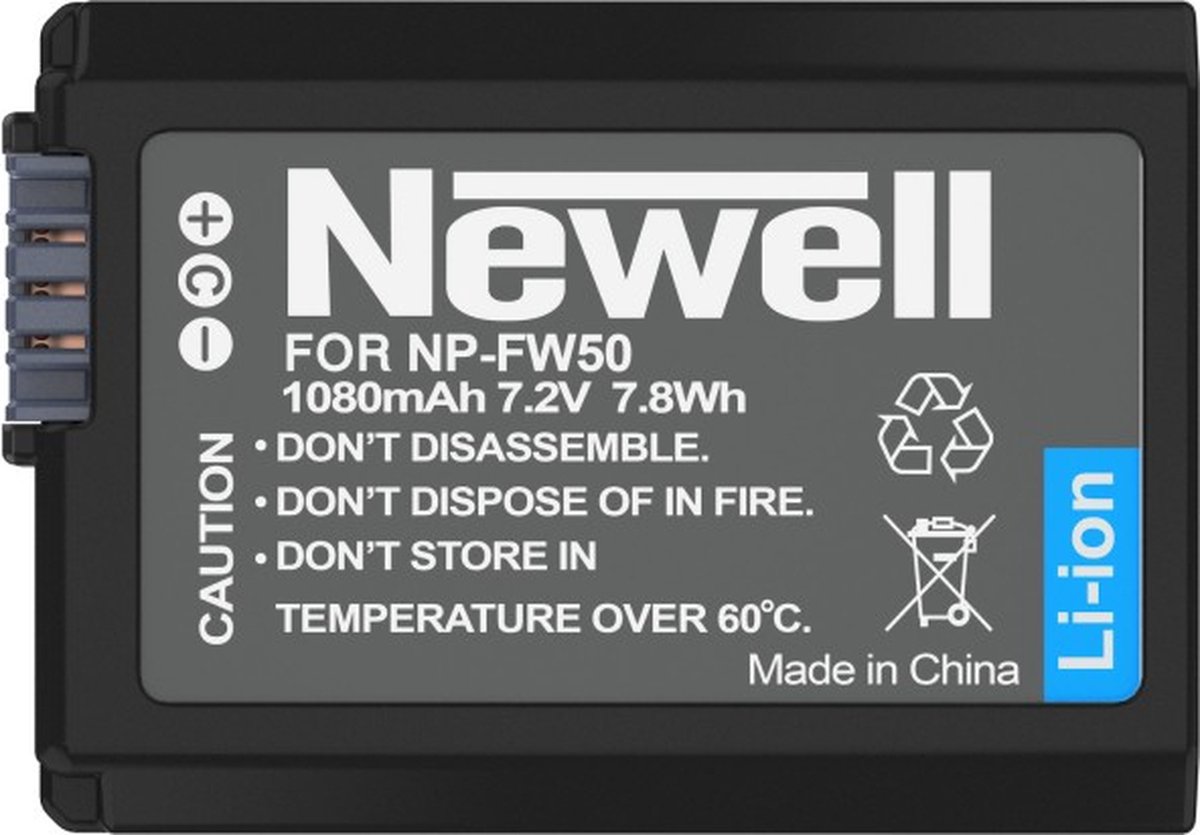 Newell set DL-USB-C lader en 1x NP-FW50 Accu for Sony