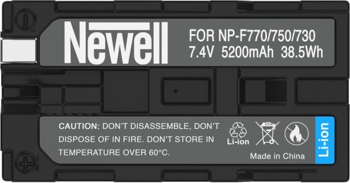Newell set DL-USB-C lader en 2x NP-F770 batteries for Sony