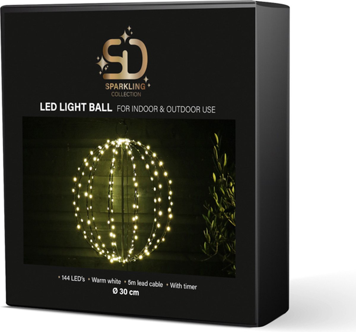 Lichtbol kerstverlichting buitenverlichting kerst Sid Sparkling