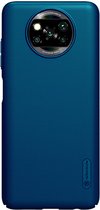 Nillkin Hoesje Geschikt voor Xiaomi Poco X3 Pro / Poco X3 - Nillkin Super Frosted Shield Case - Blauw