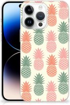 Siliconen Hoesje iPhone 14 Pro Max GSM Hoesje Ananas