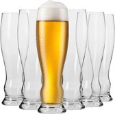 KROSNO Bier Glazen | Set van 6 | 500 ml | Splendour Collectie | Perfect voor Thuis, Restaurants en pubs | Vaatwasser Veilig