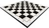Afbeelding van het spelletje Houten schaakbord wit / zwart - hout - marmer print - witte rand - luxe uitvoering - Maat XL 37cm