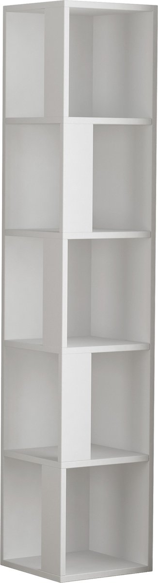 Hocus Picus Boekenkast 6 Planken - Wit - 31x31x158 cm