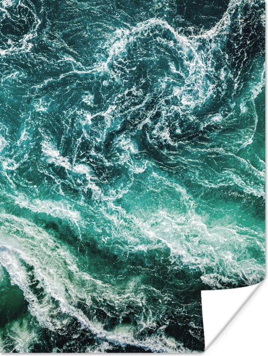 Poster Oceaan - Water - Zee - Luxe - Groen - Turquoise