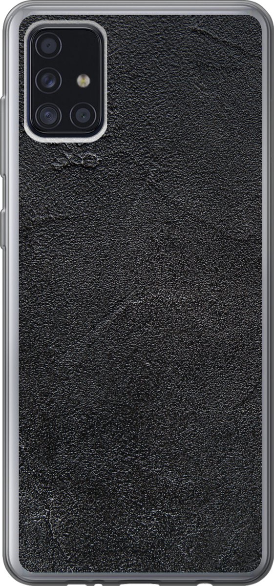 Telefoonhoesje Geschikt voor Samsung Galaxy A52 5G hoesje - Industrieel - Beton print - Grijs - Vintage - Rustiek - Siliconen Telefoonhoesje Telefoonhoesje