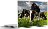 Laptop sticker - 12.3 inch - Koeien - Dieren - Gras - Weiland - Boerderij - 30x22cm - Laptopstickers - Laptop skin - Cover