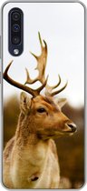 Geschikt voor Samsung Galaxy A50 hoesje - Damhert - Bos - Kudde - Dieren - Natuur - Siliconen Telefoonhoesje