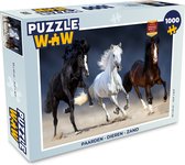 Puzzel Paarden - Dieren - Zand - Legpuzzel - Puzzel 1000 stukjes volwassenen