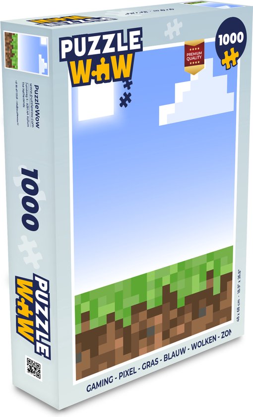 Puzzle Gaming - Pixel - Jeux - Grass - Minecraft - Jigsaw Puzzle - Puzzle  1000 pièces... | bol.com