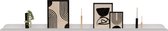 Fotolijstplank metaal 150 x 10cm - LIMA 150 White - HOYA living (Smalle stalen fotolijst wandplank - stalen metalen fotoplank - fotolijst plankje - plankje staal - wandplank zwevend)