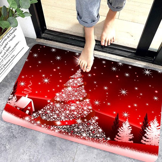 Tapis de Noël WELLXUNK®, tapis antidérapants imprimés, paillasson à motif  de Noël,... | bol.com