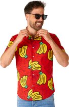 OppoSuits SHIRT Short Sleeve Donkey Kong™ - Heren Carnvals Overhemd - Nintendo Overhemd - Rood - Maat M