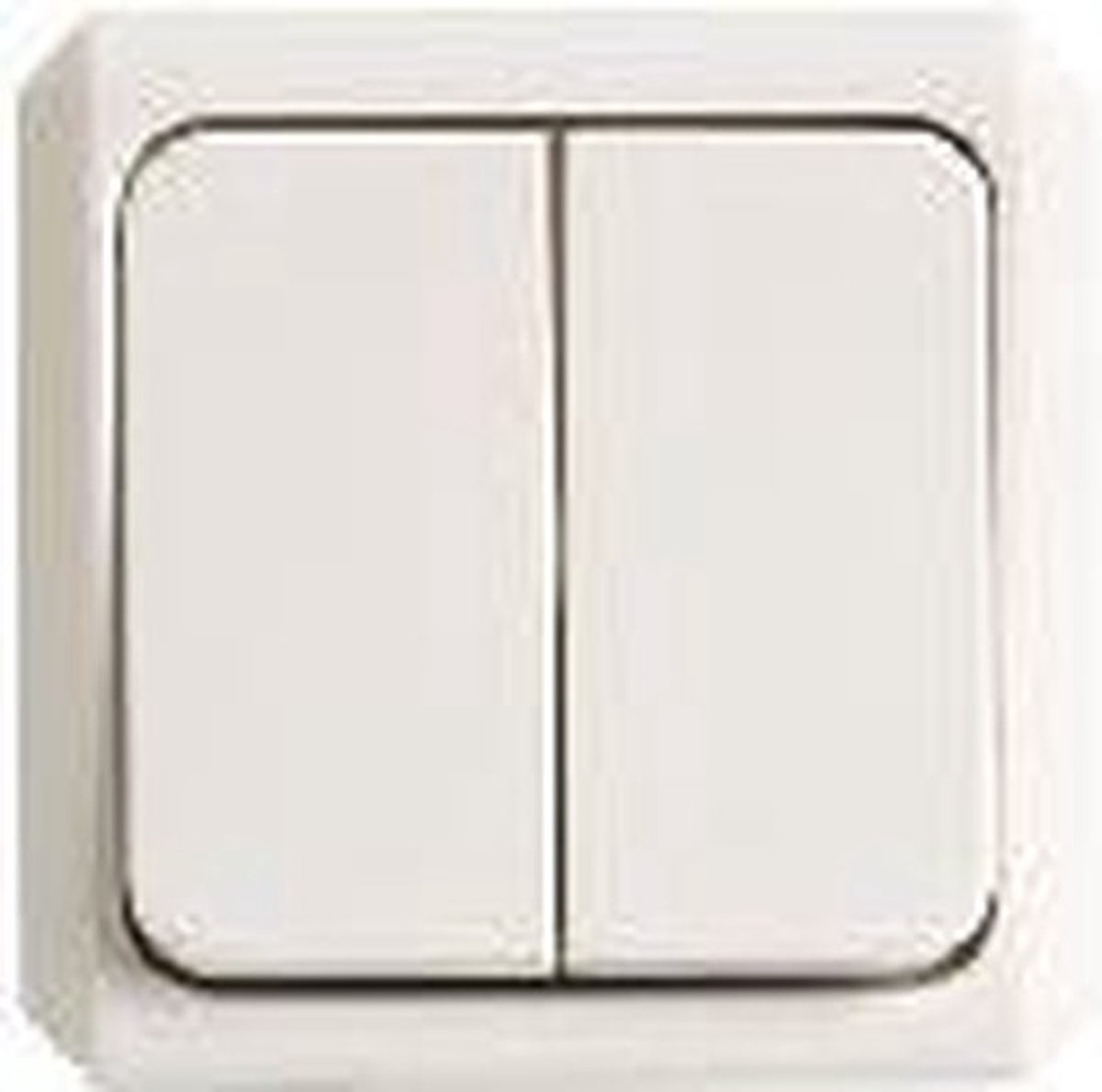 Merten opbouw schakelaar serie creme