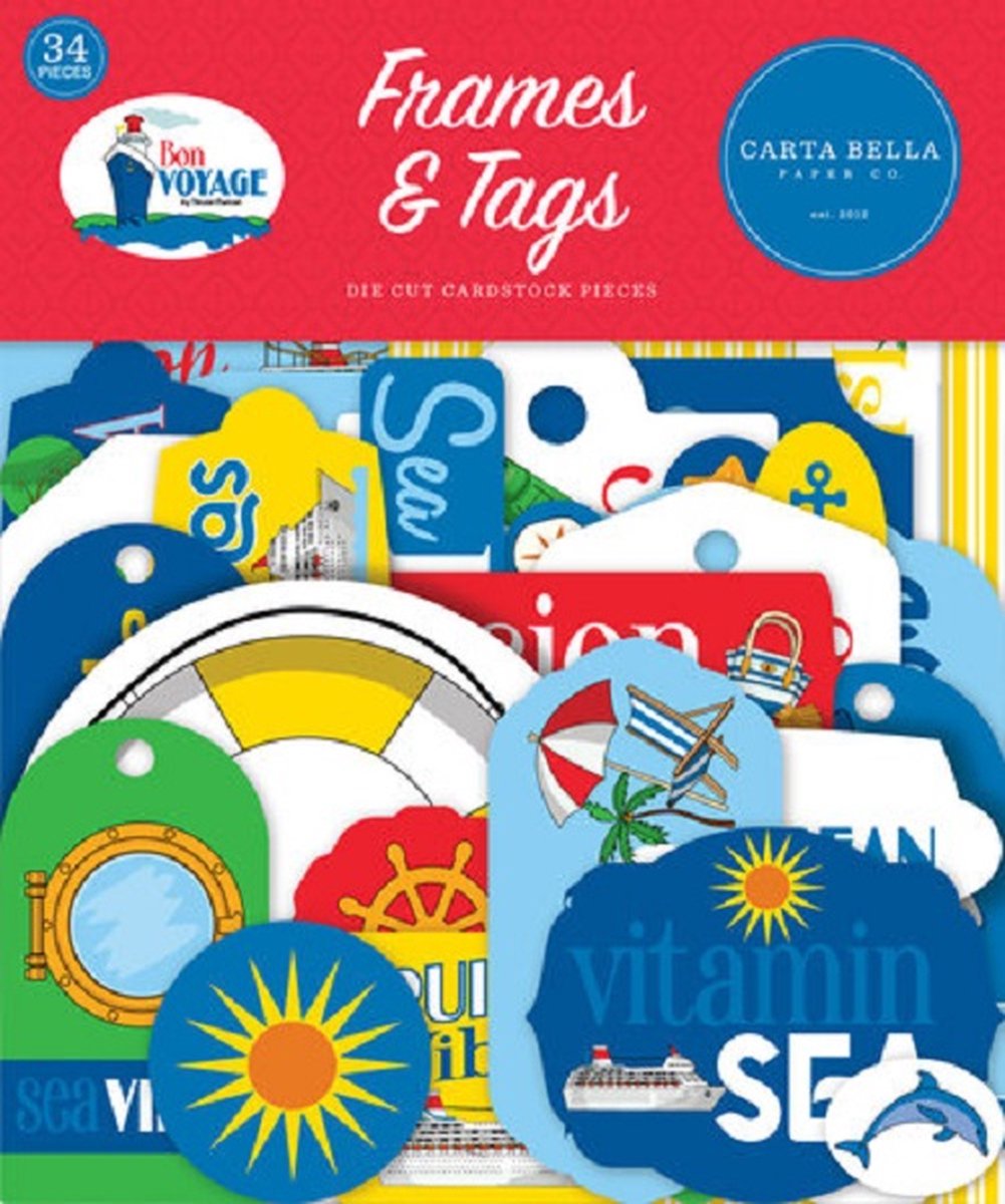 Carta Bella - Bon Voyage Frames & Tags (CBBV161025)