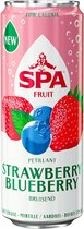Spa Sparkling Strawberry Blueberry Blikjes Frisdrank 25cl Tray 24 stuks Water