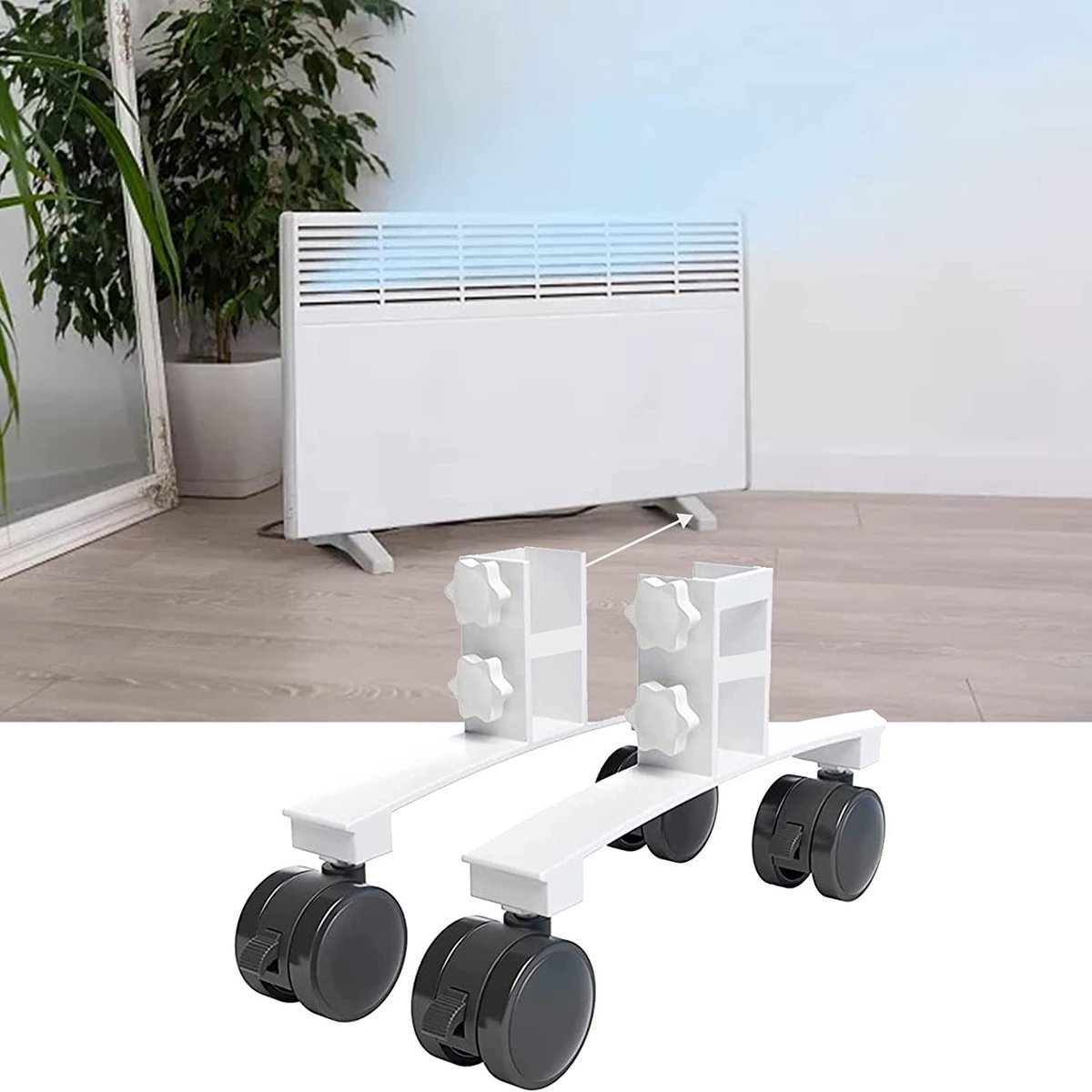 LOT DE 4 anciens pieds en fonte-meuble/cuisinière/poêle Art-Déco-fleur