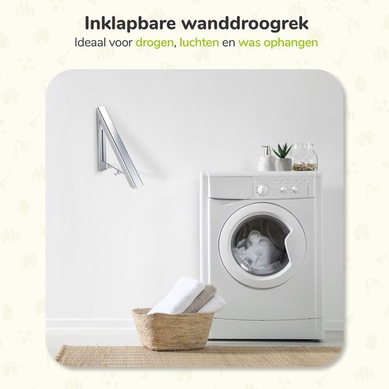 Étendoir à linge Mural - XIVADA - Étendoir Mural - Porte-vêtements Pliable - Seche Linge Etendoir