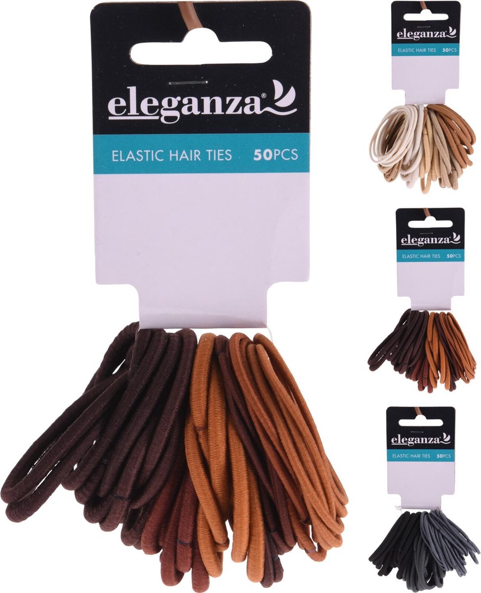 Eleganza 50 stuks Haarelastiekjes