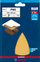 Bosch Accessories EXPERT C470 2608901116 Grille abrasive pour ponceuse multifonction perforé Grain 80 (L x l) 150 mm x