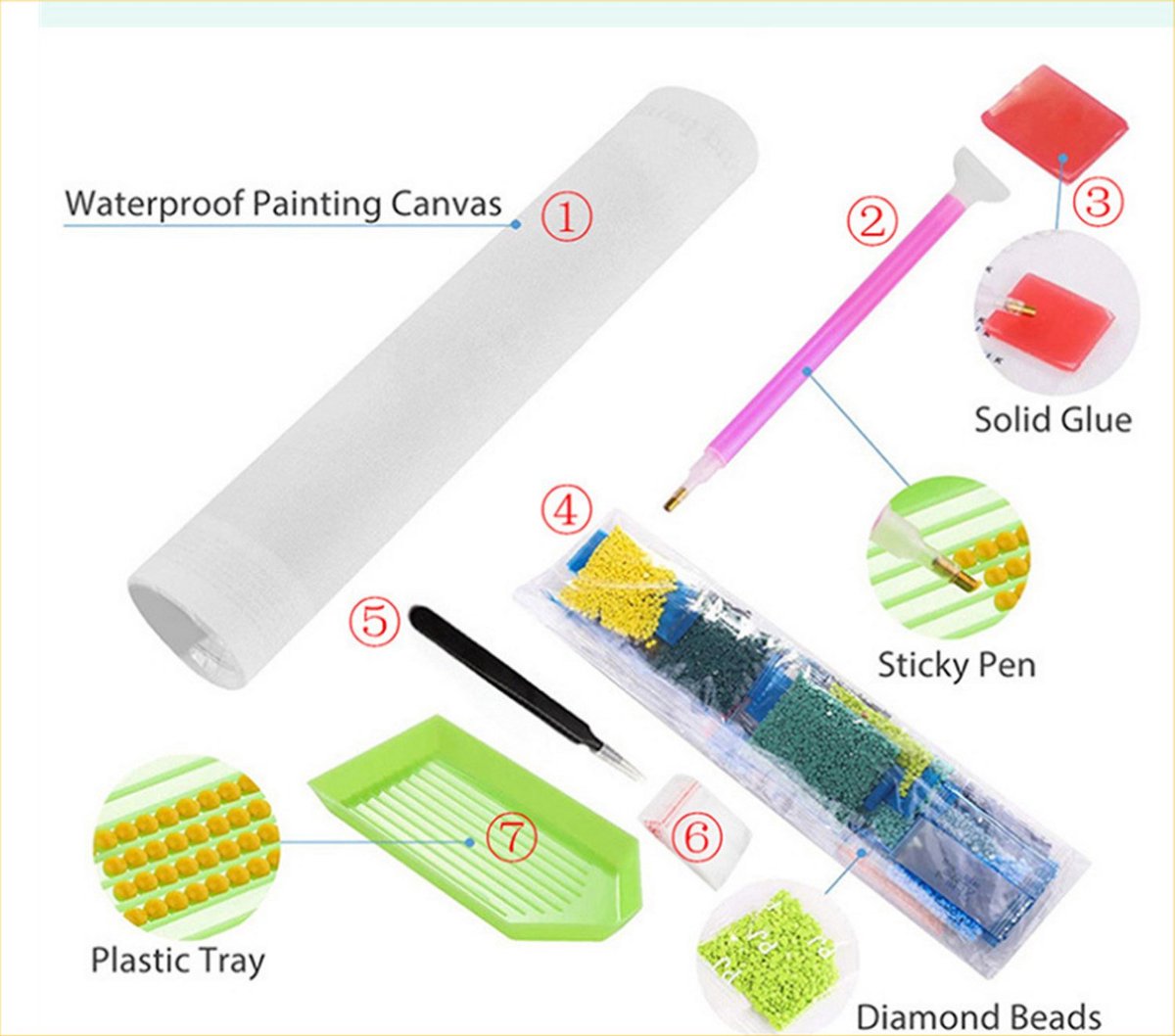 VDTOYS® DIAMOND PAINTING volwassenen - VDTA094 - vierkante steentjes - full - groot formaat - nieuwe tekeningen - 45 op 55 cm (canvas) - 40 op 50 cm (foto) — afbeelding 14