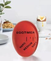 Eggsclusive - 2 stuks - Egg timer - Kookwekker - eierkoker - eierwekker - Rood - kleurverandering