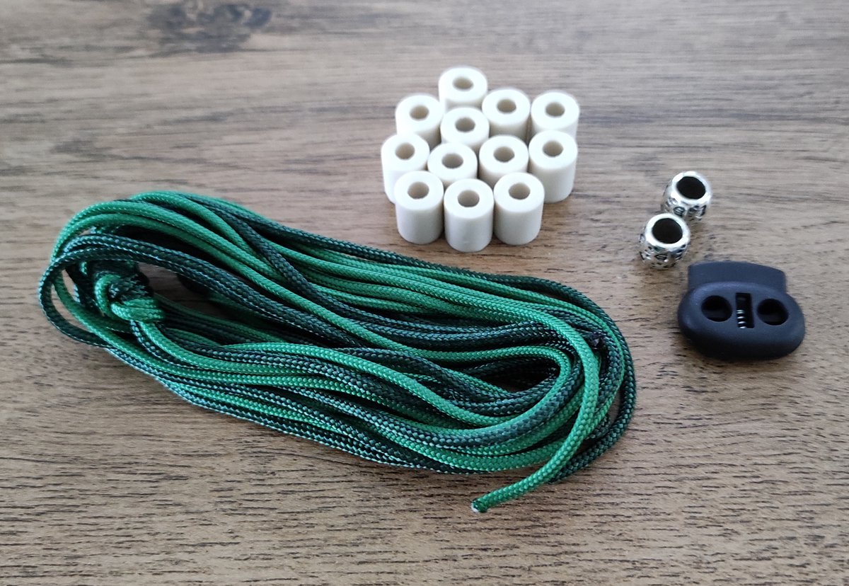 DIY Pakket / Doe Het Zelf / Anti-Tekenband EM kralen Groen maat 50-60