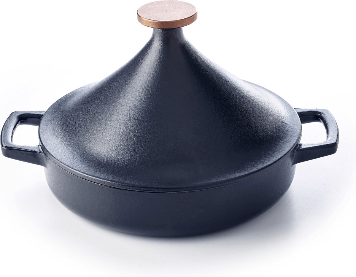 Nori inductie Tajine 28 cm zwart Tajine inductie Gietijzer Zware