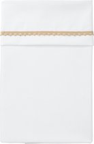 Cottonbaby - drap de berceau - broderie dentelle - beige 75x90 cm