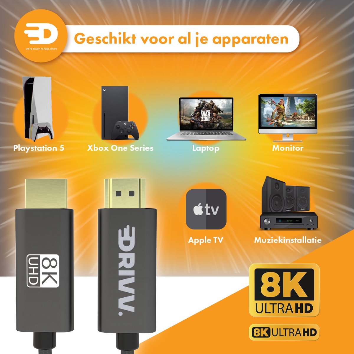 HDMI Kabel 2.1 - Ultra HD High Speed - HDMI naar HDMI - Xbox Series X ...
