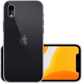 Hoes Geschikt voor iPhone XR Hoesje Cover Siliconen Back Case Hoes - Transparant