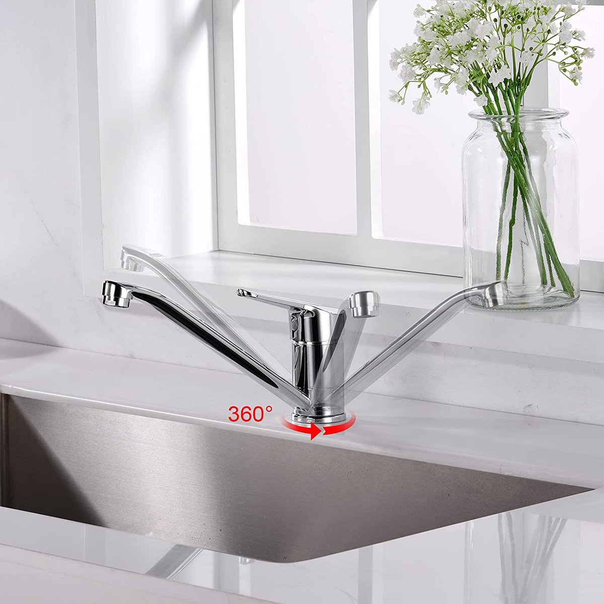 Ibergrif M14450-98, Mitigeur D'Evier Monocommande, Robinet De Cuisine