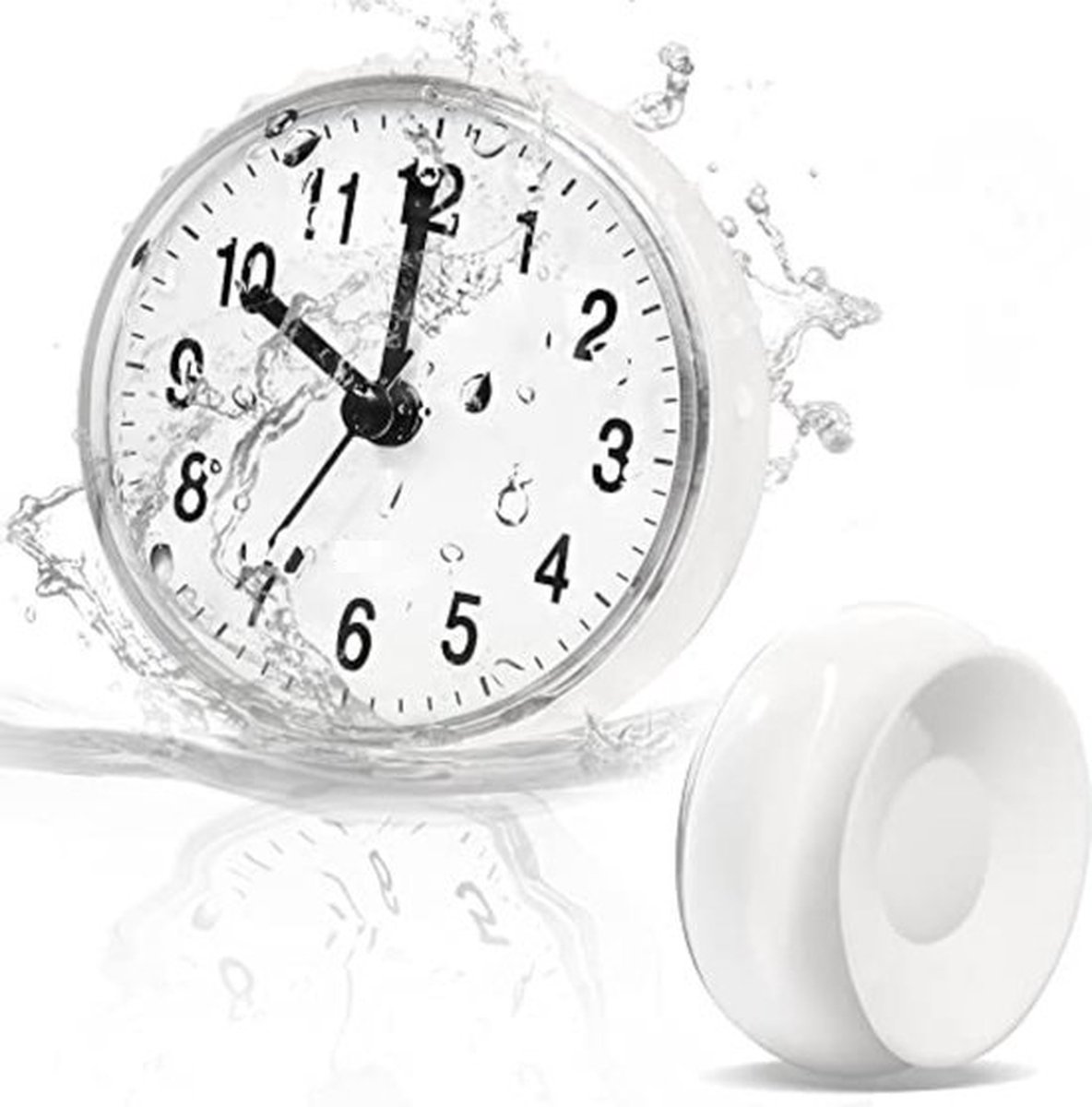 Mini Douche klok Badkamerklokje (Extra Klein) Badkamer Klok