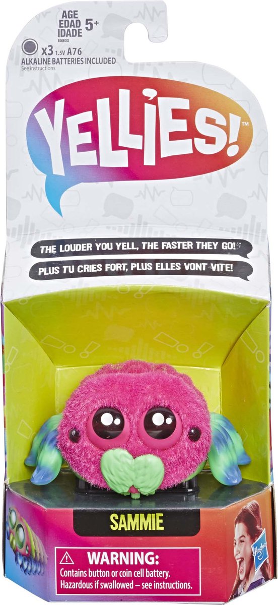 Yellies Sammie - Interactieve spin die reageert op geluid en beweegt