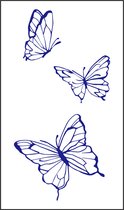 Paarse vlinder neptattoo-butterfly tattoo sticker- Carnaval- Tijdelijke Tatoeages– Tattoo Stickers