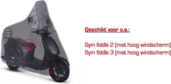 CUHOC Scooterhoes voor de Sym Fiddle 2 & 3 (Met hoog windscherm) stofvrij / ademend / waterafstotend Redlabel van CUHOC — afbeelding 2