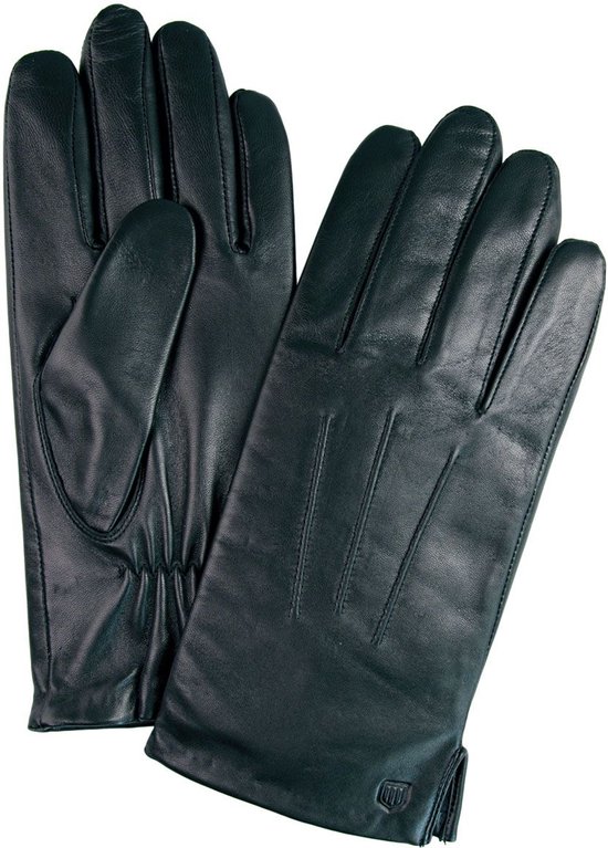 Profuomo - Handschoenen Zwart Leer - Heren - Maat 9.5 -