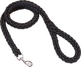 Hondenlijn zwart - Uitlaatriem - Rope - Trainingsriem - Trainingslijn - Wandelen -  Looplijn - Jogginglijn - Touw - 130 x 1,5 cm