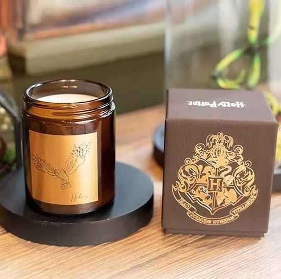 Harry Potter Kaars Hedwig - Geurkaars Cotton Flower - 40h brandtijd - Wizarding World - 100% Vegetable Wax - Made in France