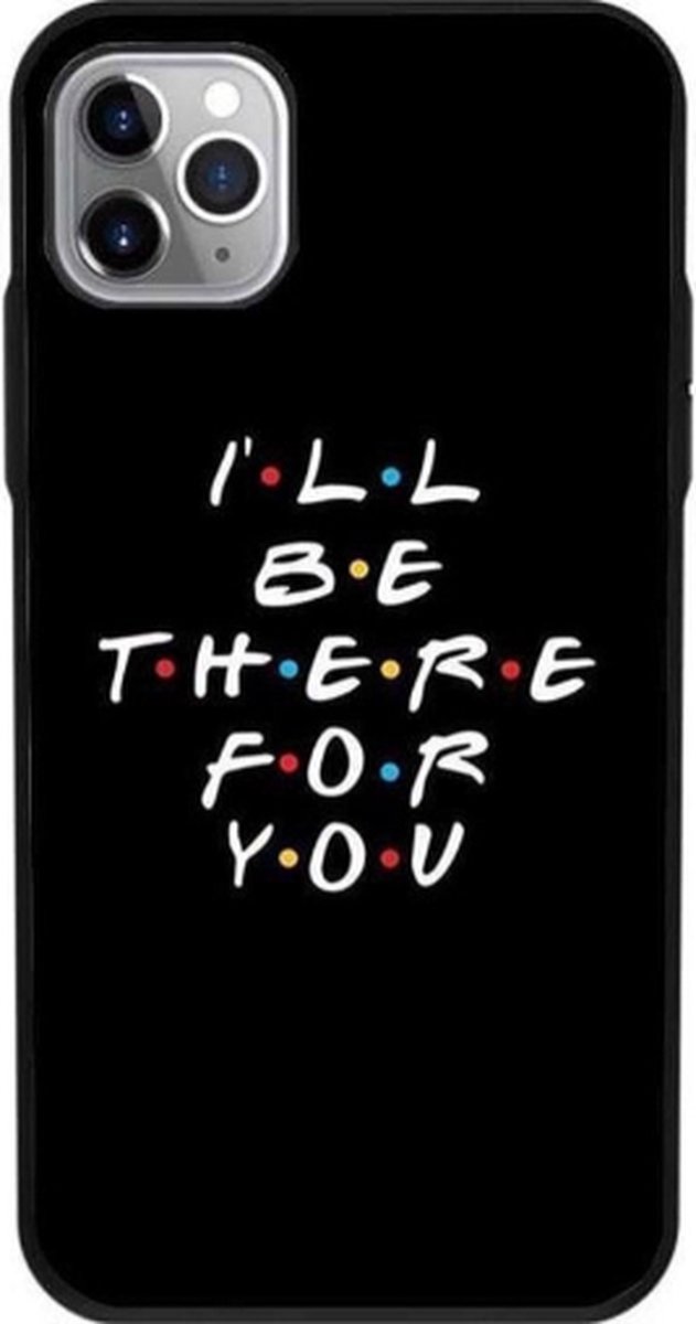 Friends telefoonhoesje Iphone 12Pro | I'll Be There For You | Friends TV-Show Merchandise | Zwart
