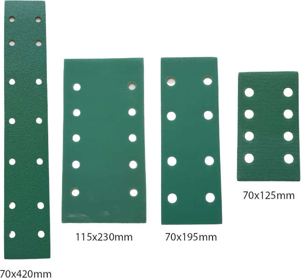 CEZET filmbacking schuurpapier strook P80, 115x 230 mm